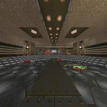 Screenshot della mappa Pulse of Agony per Doom II